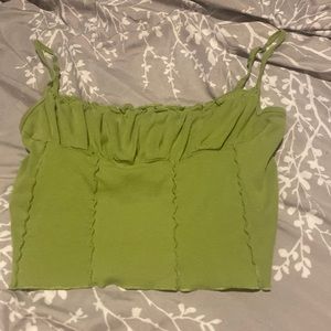 green, cute top lace